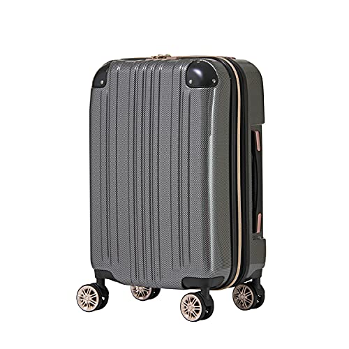 Hardside Expandable Zipper Luggage (22 inch / Carbon)