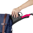 Heat Resistant Curling Iron Mat & Travel Pouch (Black)