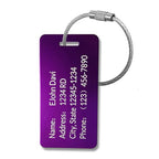 5Pack) Custom Personalized Luggage Tags-Customized Unique tag for Suitcase Backpack Travel,Bags ((3.8×2)) ((3.8×2))