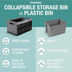 Collapsible Storage Bins (Obsidian / 32l - 3 Pack)