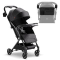 Lithe V2 Lightweight Travel Stroller with Organizer Included (Black)