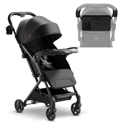 Lithe V2 Lightweight Travel Stroller with Organizer Included (Black)