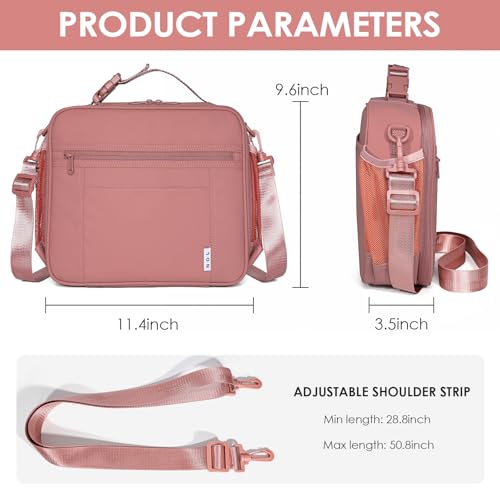 NOL Kids Lunch Bag (Dark pink / Horizontal (7 Liters))