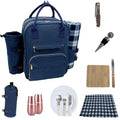 Picnic Backpack for 2 (2 Person / Blue)