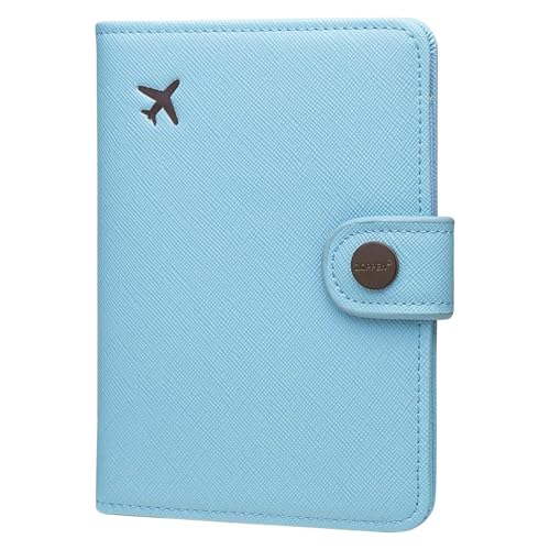 Passport Holder RFID Blocking Travel Wallet (Paradise Blue)