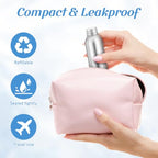 3 Sets Aluminum Travel Bottles 100ml Empty Aluminum Bottle with Screw Lids for Lotion Shampoo Essential Oil Perfume Aromatherapy (3.4 Ounces)