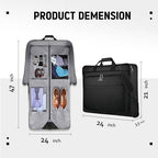 Garment Bag for Travel (Black)