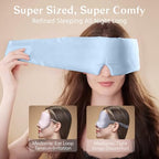 Silk Sleep Mask for Women and Men (Light Blue)