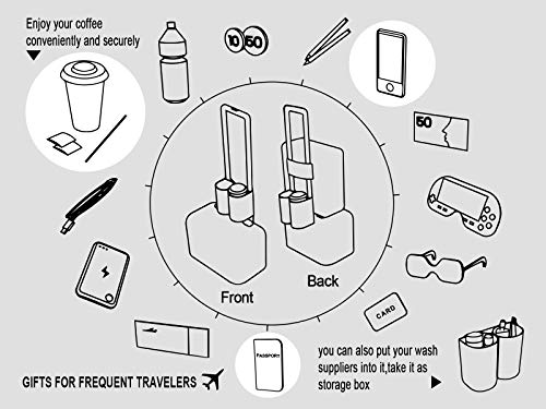 Luggage Travel Cup Tablet Holder (Tablet & Cup Holders: Black)