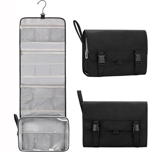 Travel Toiletry Bag for Men (01 Black / X Large)