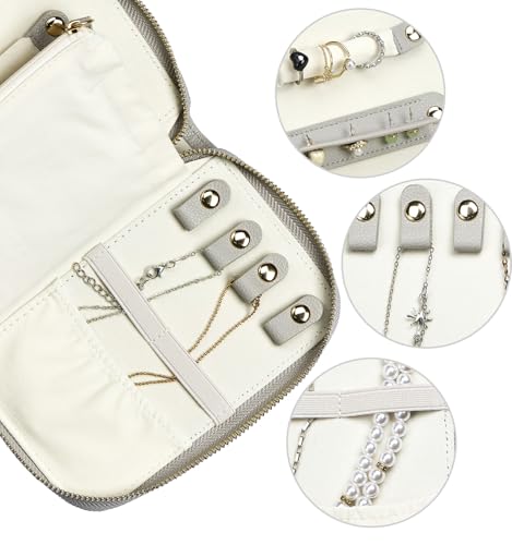 Travel Jewelry Organizer Case (New Medium Gray)