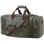 Large Canvas Duffle Bag for Travel (olive / 55L)