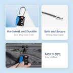TSA Approved Travel Luggage Locks (Navy / 1 Pack)