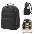 Camera Backpack Classic PU Leather for DSLR (Black / 20L)