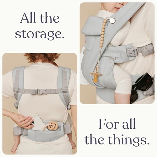 Omni Deluxe Baby Carrier for Newborn to Toddlers 0 (Pearl Grey)