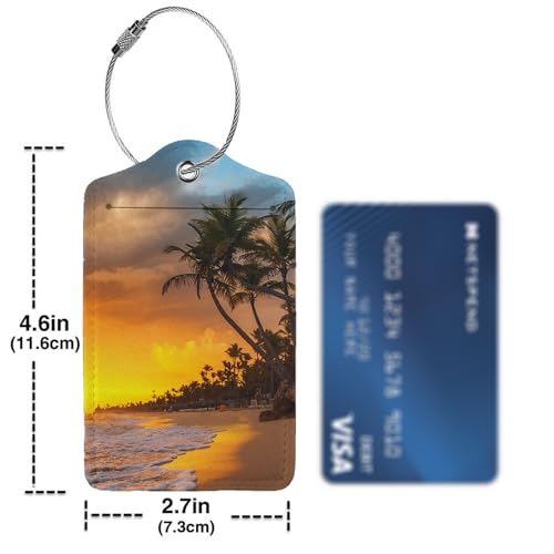 Sunset Beach Luggage Tags for Suitcases (Sunset Beach)