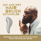 Luxury Silver Glamour Satin Touch Detangling Brush (Silver)