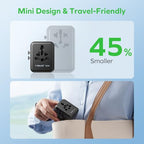 Mini 35W Universal Travel Adapter 7 (35W / Black)