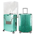 30 Inch PVC Clear Suitcase Cover (Gray Trim-0.4mm / XL Suitcase Cover.)