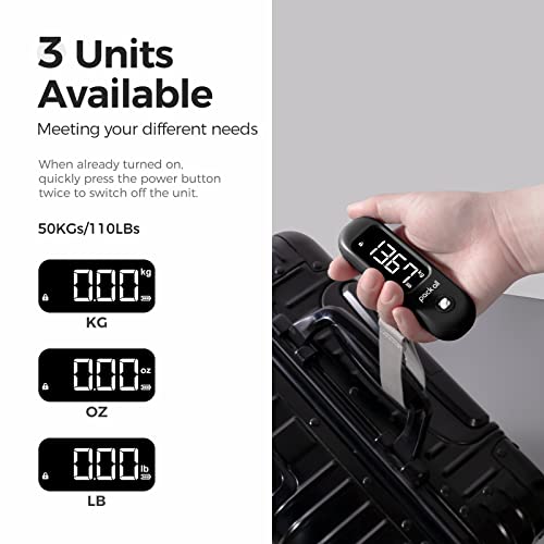 Digital Luggage Scale for Travel (Black)