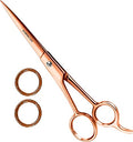 Hair Cutting and Hairdressing Scissors 6.5 Inch (6.5 Inch (Pack of 1) / Rose Gold)