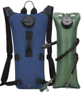 Tactical Water Hydration Pack Military 3L Water Bladder Carrier Backpack Leakproof for Running Jogging Cycling Hiking (Navy Blue)