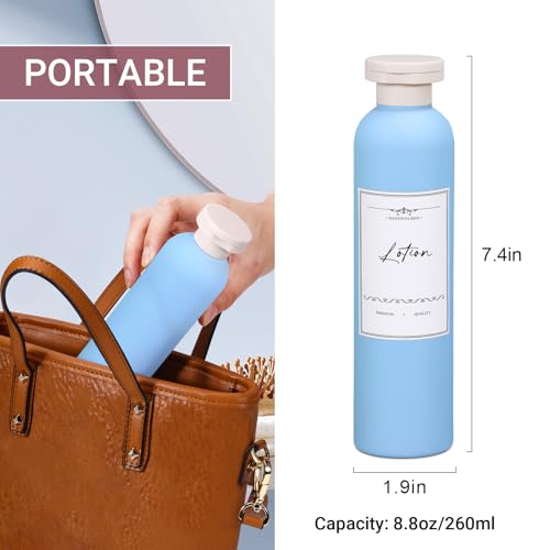 Travel Shampoo Bottle (Orange+light Blue)