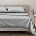 100% Egyptian Cotton Queen Size Sheets Set (Queen / 25 - Striped Silver)