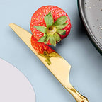 20 Piece Gold Silverware Set for 4 (Gold 20 Pieces Set with Dessert Spoon)