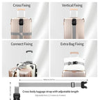 Luggage Straps (Cross-Red / Combination Lock Strap)
