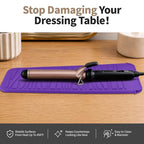 Silicone Heat Resistant Travel Pouch for Straightener (1 Pack / Purple)