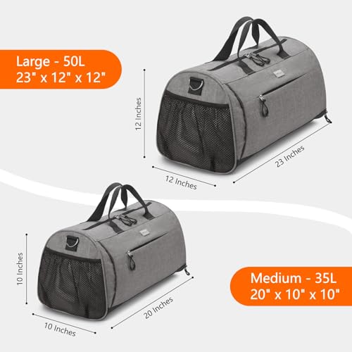 Gym Bag for Women (Flower / Medium - 20 x 10 x 10″)
