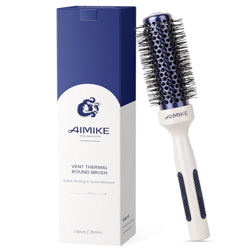 Nano Ionic Tech Small Round Brush (blue / 1.4 Inch / 35mm)