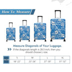 Travel Luggage Cover Suitcase Protector Fits 31 (Travel Mark / XL)