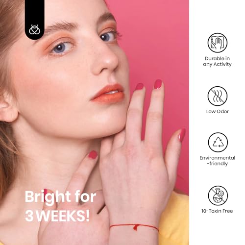 Beetles Coral Pink Gel Nail Polish 15ML Soak Off UV Gel for Nail Art (B - Creme Pink | Strawberry Cocktail)