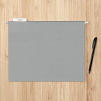 Hanging File Folders with Adjustable Tabs for Document Organization (Gray / Letter)
