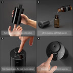 AN6 Waterless Essential Oil Diffuser Starter Kit (1black With Rzc)