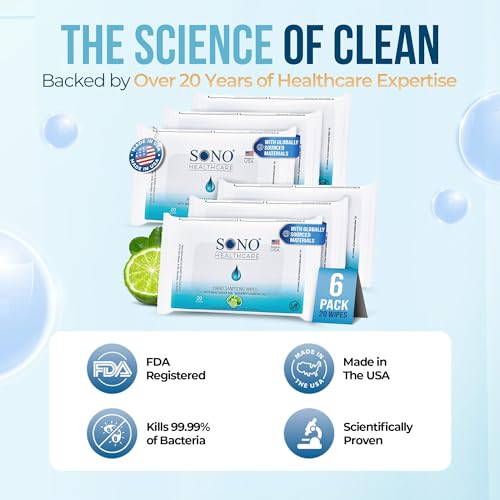 Alcohol Free Sanitizing Hand Wipes with Bergamot & Aloe Essential Oil (Soft Pack)
