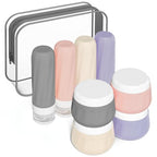 Travel Size Toiletries 8 Pack (3oz bottle 3oz jar / Red Rock)