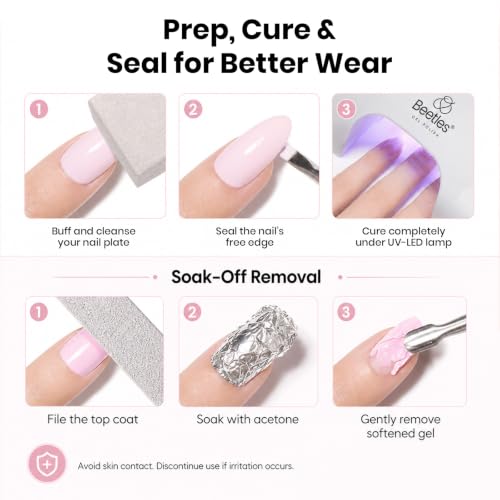 Beetles Pink Gel Polish (B - Creme Pink | Barely Pink)