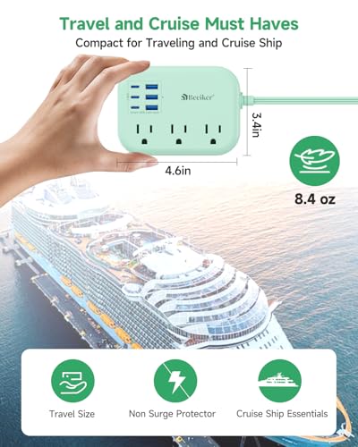 6 USB 3 USB C (5 FT(Green-24W))