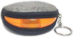 Weekly Pill Organizer 7 Compartment Rotating Pill Box for Daily (Orange+bag)