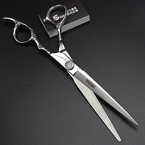 6/7-Inch Professional Hair Scissors Haircut Rose Pattern (7-inch -2pc) (7-inch -2pc)