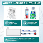 Bulk Toothbrushes and Toothpaste Travel Oral Hygiene Dental Kits (50 Pack)