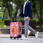 Sweet Strawberry Suitcase Cover (XL(for 30-32 inch luggage) / Sweet Strawberry Capybara)
