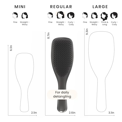 Chrome Ultimate Detangler Brush (Gunmetal Silver / Full Size)