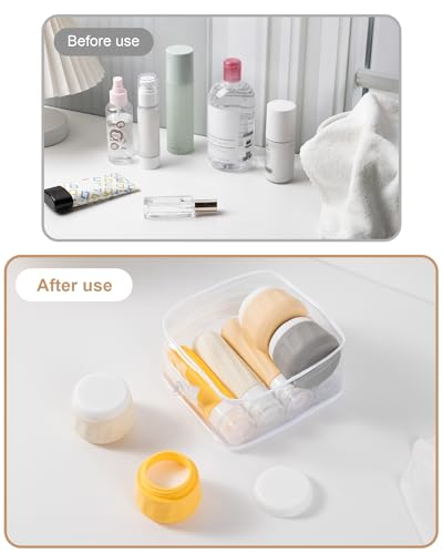 Travel Size Toiletries 8 Pack (3oz bottle 3oz jar / Golden wheat field)