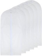 Garment Bags for Hanging Clothes 24'' x 40'' Suit Hanging Garment Bags White by HomeClean