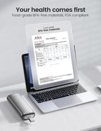 Metal Pill Organizer 2 Times a Day (Gray / Standard Size + Handle)