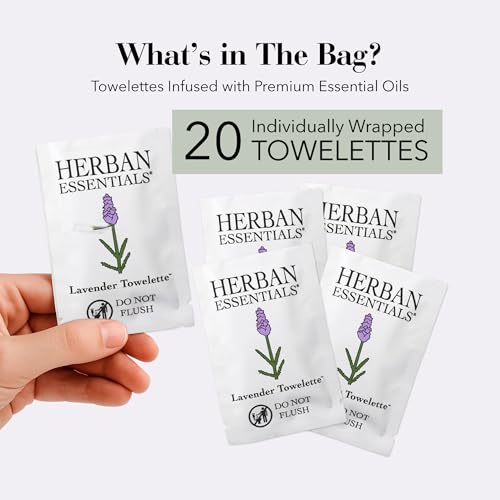 Lavender Wipes & Towelettes (20 Count (Pack of 1))